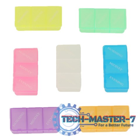 Pudełko organizer na leki na tabletki kasetka 7 dni 3 pory dnia 4 języki Pudełko organizer na leki na tabletki kasetka 7 dni 3 pory dnia 4 języki