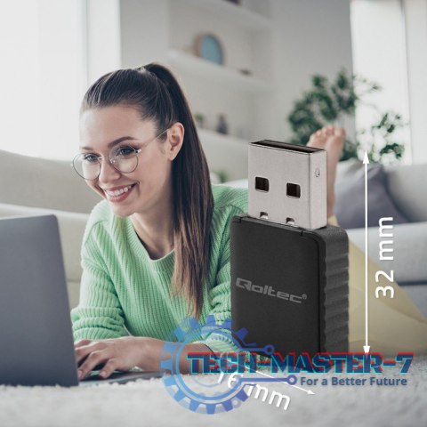 Adapter bezprzewodowy Ultra szybki DUAL mini WiFi 2 x 2dBi Standard AC | 1300Mbps Adapter bezprzewodowy Ultra szybki DUAL mini WiFi 2 x 2dBi Standard AC | 1300Mbps