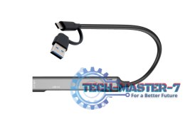 Hub USB-C/USB-A Metal 1x USB 3.0 + 3x USB 2.0