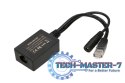 Inwerter PoE 1 portowy wejście 1x1000MB/s RJ45/Jack 10-30V, wyjście 48V