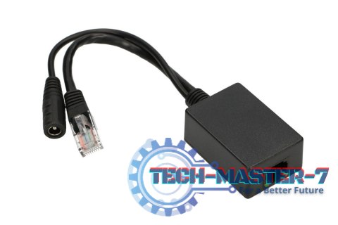 Inwerter PoE 1 portowy wejście 1x1000MB/s RJ45/Jack 10-30V, wyjście 48V Inwerter PoE 1 portowy wejście 1x1000MB/s RJ45/Jack 10-30V, wyjście 48V