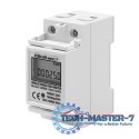Jednofazowy elektroniczny licznik | miernik zużycia energii na szynę DIN | 230V | LCD | 2P