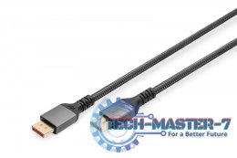 Kabel połączeniowy PREMIUM DisplayPort 2.1 16K 60Hz DP/DP M/M 1m Czarny