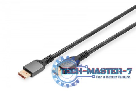Kabel połączeniowy PREMIUM DisplayPort 2.1 16K 60Hz DP/DP M/M 1m Czarny