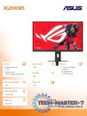 Monitor 25 cali XG259CMS F-IPS FHD 144Hz HDMI USB DP USB-C PIVOT