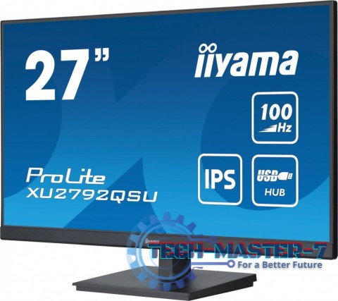 Monitor 27 cali ProLite XU2792QSU-B6 IPS,QHD,100Hz,HDMI,DP,4xUSB3.2,SLIM Monitor 27 cali ProLite XU2792QSU-B6 IPS,QHD,100Hz,HDMI,DP,4xUSB3.2,SLIM