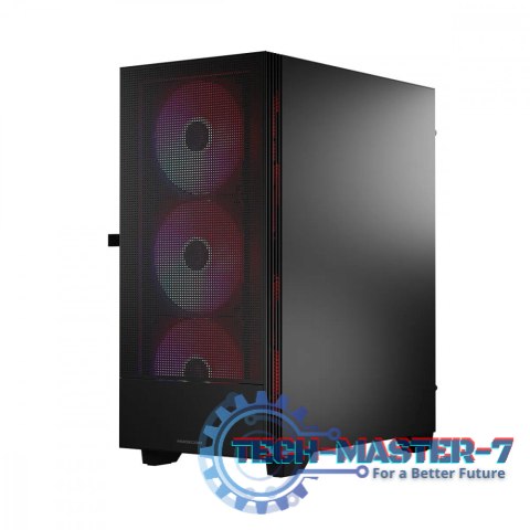 Obudowa komputerowa Siroco ARGB Flow Midi USB 3.0x2+Type-C Czarna Obudowa komputerowa Siroco ARGB Flow Midi USB 3.0x2+Type-C Czarna