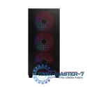 Obudowa komputerowa Siroco ARGB Flow Midi USB 3.0x2+Type-C Czarna