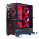 Obudowa komputerowa Siroco ARGB Flow Midi USB 3.0x2+Type-C Czarna