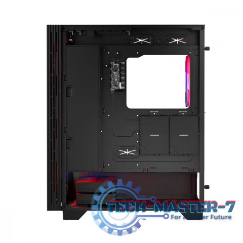 Obudowa komputerowa Siroco ARGB Flow Midi USB 3.0x2+Type-C Czarna Obudowa komputerowa Siroco ARGB Flow Midi USB 3.0x2+Type-C Czarna