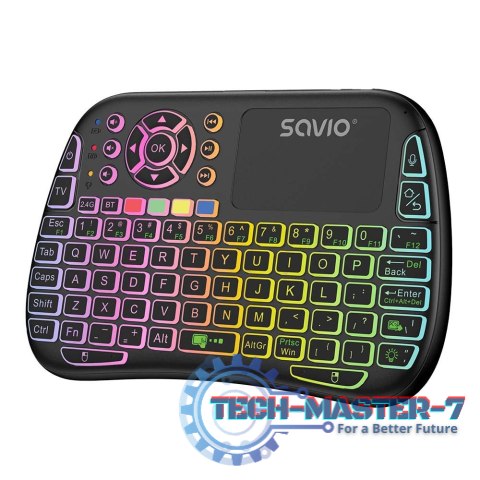 Podświetlana klawiatura bezprzewodowa RGB BT + 2.4 GHz , TV Box, Smart TV, Konsole, PC, KW-04 Podświetlana klawiatura bezprzewodowa RGB BT + 2.4 GHz , TV Box, Smart TV, Konsole, PC, KW-04
