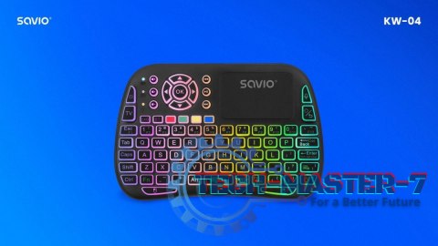 Podświetlana klawiatura bezprzewodowa RGB BT + 2.4 GHz , TV Box, Smart TV, Konsole, PC, KW-04 Podświetlana klawiatura bezprzewodowa RGB BT + 2.4 GHz , TV Box, Smart TV, Konsole, PC, KW-04