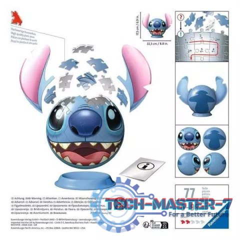 Puzzle 3D Disney Stitch Kula Puzzle 3D Disney Stitch Kula