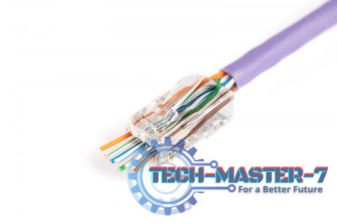 Wtyk RJ45 (8P8C) przelotowy, kat.6, nieekranowany, AWG 26-24, opakowanie 100 szt.
