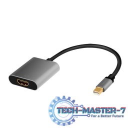 Adapter mDP do HDMI 4K 60Hz, aluminium 0.15m
