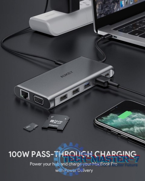 CB-C78 aluminiowy HUB USB-C | 12w1 | RJ45 Ethernet 10/100/1000Mbps | 2xUSB 3.1 | 2xUSB 2.0 | 2xHDMI 4k@30Hz | VGA | SD i microSD CB-C78 aluminiowy HUB USB-C | 12w1 | RJ45 Ethernet 10/100/1000Mbps | 2xUSB 3.1 | 2xUSB 2.0 | 2xHDMI 4k@30Hz | VGA | SD i microSD