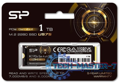 Dysk SSD US75 1TB M.2 PCIe Gen4x4 NVMe 1.4 7000/6000 MB/s Dysk SSD US75 1TB M.2 PCIe Gen4x4 NVMe 1.4 7000/6000 MB/s