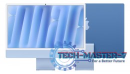 IMac 24 cale: M4 10/10, 16GB, 256GB SSD - Niebieski