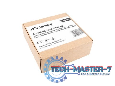Kabel HDMI M/M v2.0 CA-HDMI-20FB-0400-BK 40m czarny Kabel HDMI M/M v2.0 CA-HDMI-20FB-0400-BK 40m czarny