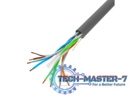 Kabel LAN UTP 1Gb/s 305m drut cca szary