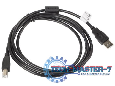 Kabel USB 2.0 AM-BM 1.8M Ferryt czarny