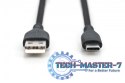 Kabel zasilający silikonowy USB-A - USB-C, USB 2.0 60W, 1m Czarny