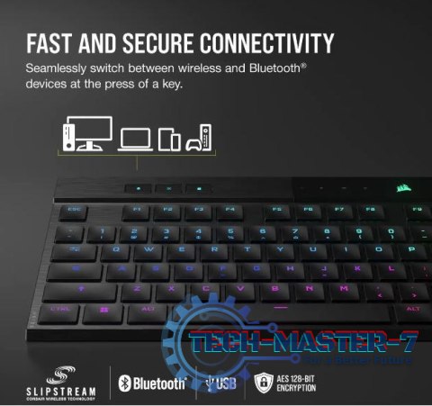 Klawiatura K100 RGB Air Wireless Ultra Thin Cherry MX Klawiatura K100 RGB Air Wireless Ultra Thin Cherry MX