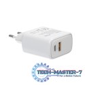 Ładowarka sieciowa LA-10 30W Quick Charge Power Delivery 3.0 Biała + Kabel