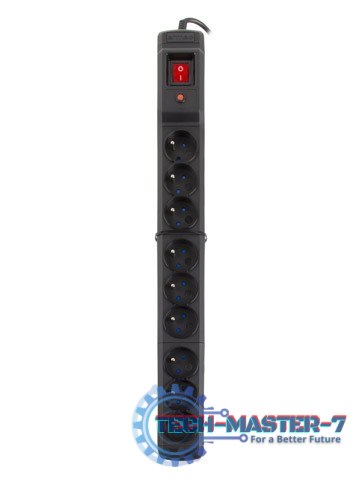 Listwa przeciwprzepięciowa Multi M9 1.5m czarna (9 gniazd) Listwa przeciwprzepięciowa Multi M9 1.5m czarna (9 gniazd)