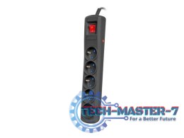 Listwa zasilająca R5 3m 5x230V PL 10A Czarna