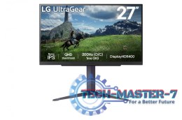 Monitor 27 cali 27GS85Q-B QHD UltraGear 100Hz, 1ms, 400cd, HDMI, DP, USB, Pivot, HAS