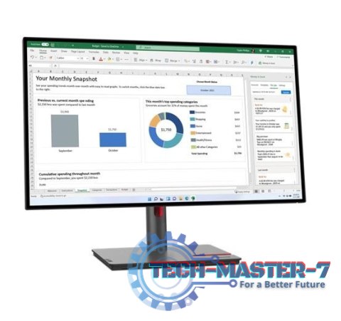 Monitor 27 cali ThinkVision P27q-30 WLED LCD 63A2GAT1EU Monitor 27 cali ThinkVision P27q-30 WLED LCD 63A2GAT1EU