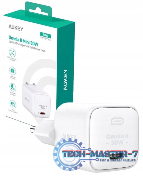 PA-B1L White Omnia II Mini ładowarka sieciowa 1xUSB-C PowerDelivery 30W 5A