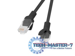 PATCHCORD KAT.5E 1M CZARNY FLUKE PASSED LANBERG 10-PACK