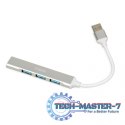 HUB 4-PORTOWY USB3.0 + USB 2.0, SLIM