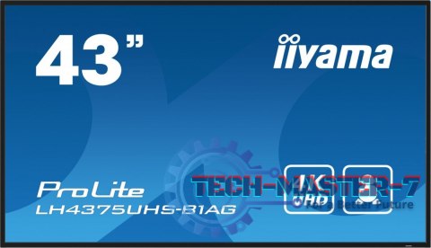 Monitor 42.5 cala ProLite LH4375UHS-B1AG, 24/7,IPS,ANDROID.11,4K,500cd/m2,WiFi,3xHDMI,DP,Daisy/Chain,2xUSB,2x10W,RJ45,iiSignage2
