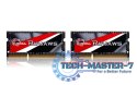 SODIMM Ultrabook DDR3 16GB (2x8GB) Ripjaws 1600MHz CL9 - 1.35V Low Voltage