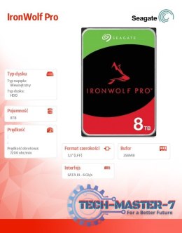 Dysk IronWolfPro 8TB 3.5