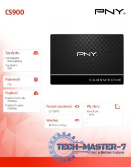 Dysk SSD 1TB 2,5 SATA3 SSD7CS900-1TB-RB