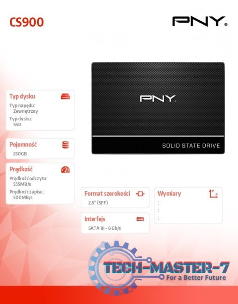 Dysk SSD 250GB SSD7CS900-250-RB Dysk SSD 250GB SSD7CS900-250-RB
