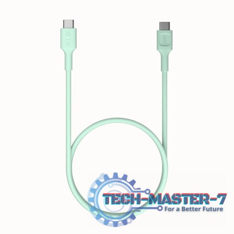Kabel USB-C-USB-C PowerFlex 100W silikonowy 1.2m zielony Kabel USB-C-USB-C PowerFlex 100W silikonowy 1.2m zielony