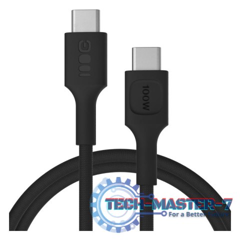 Kabel USB-C-USB-C PowerStream 100W oplot 1,2m czarny