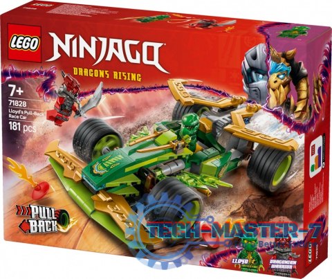Klocki Ninjago 71828 Samochód wyścigowy Lloyda z napędem typu pull-back Klocki Ninjago 71828 Samochód wyścigowy Lloyda z napędem typu pull-back