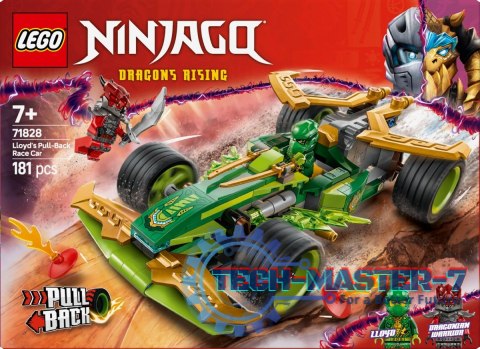 Klocki Ninjago 71828 Samochód wyścigowy Lloyda z napędem typu pull-back Klocki Ninjago 71828 Samochód wyścigowy Lloyda z napędem typu pull-back