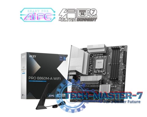 Płyta główna PRO B860M-A WIFI s1851 4DDR5 mATX Płyta główna PRO B860M-A WIFI s1851 4DDR5 mATX