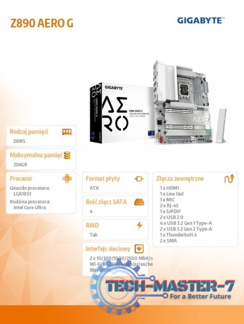 Płyta główna Z890 AERO Płyta główna Z890 AERO