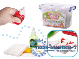 Klej żel kryształowy 3D crystal glue kreatywny zestaw w wiaderku 26el.