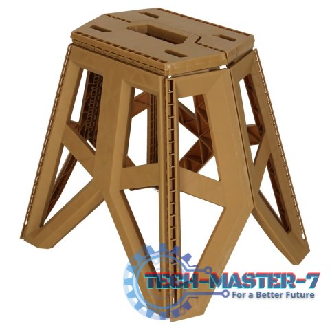 Taboret składany krzesełko turystyczne kempingowe przenośne 40 cm beżowy Taboret składany krzesełko turystyczne kempingowe przenośne 40 cm beżowy