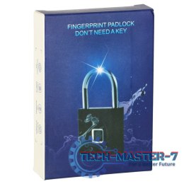 Zamek elektroniczny SMART kłódka inteligentna na odcisk palca stalowy karbon