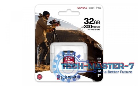 Karta pamięci SD 32GB Canvas React Plus 300/260 UHS-II U3 Karta pamięci SD 32GB Canvas React Plus 300/260 UHS-II U3